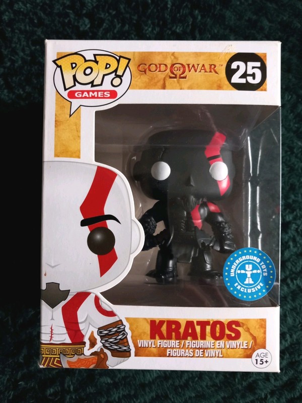 Funko Pop Vinyl: Kratos #25 God Of War . Boxed. Underground Toys Exclusive.