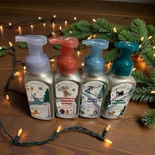 BBW Holiday Soap 4 Pack – Cran Vanilla, Alpine Snowfall, Grape Spritz, Snow Day