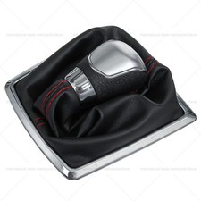5/6 Speed Gear Shift Knob Stick Lever Knob With Gaitor Boot Cover For Ford Focus