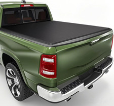 Soft Roll up Truck Bed Tonneau Cover Compatible with 2002-2024 Dodge Ram 1500 (1