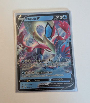 Pokémon TCG Milotic V 043/192 Deutsch Holo Ultra Rare 210 KP Clash der Rebellen