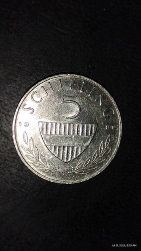 1989 Austria 5 Schilling US SELLER**NO RESERVE Starting at .99¢** - Picture 7 of 12