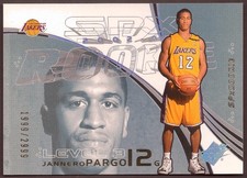 2002-03 SPX #162 Jannero Pargo RC 1999/2999 Rookie Card Los Angeles Lakers