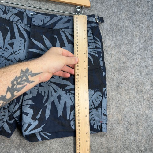 Orlebar braune Herrenshorts Größe 32 marineblau Cavrin Laub Schwimmen Strand Urlaub - Bild 4 von 10