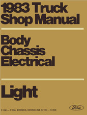1983 Ford F150 F250 F350 Truck Econoline Bronco Shop Service Repair Manual USB