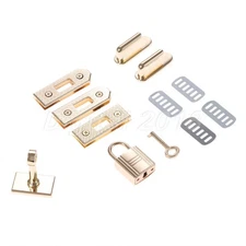 1Set Metal Hardware Clasp Lock Lock button For Handbag Shoulder Bag Purse DIY
