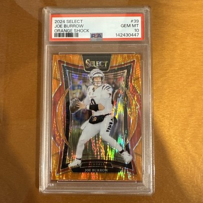 2024 Panini Select - Concourse Joe Burrow #39 Orange Shock Prizm /499