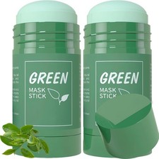 2x Green Tea Deep Cleanse Clay Mask Stick -Deep Clean & Moisturising