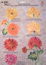 Plaid Folk Art One Stroke Reusable Painting Teaching Guide: Chrysanthemum