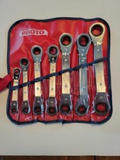 Proto J1180ma Ratcheting Metric Wrench Set Double Box End New