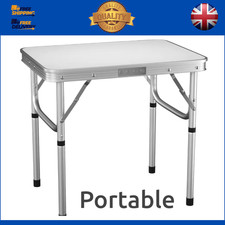 Folding Camping Picnic Table 2ft/3ft Adjustable Height Portable Indoor Outdoor
