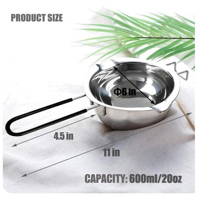 Stainless Steel Chocolate Melting Pot - 600ML