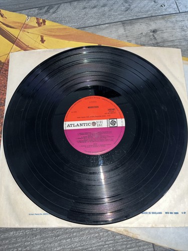 Various - Woodstock (OST) - 12” Vinyl Record LP - 1970 Atlantic UK Plum Tri-Fold - Picture 8 of 19