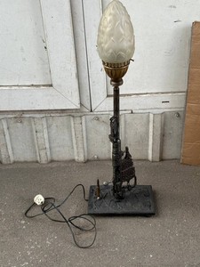 A floor lamp decoration made from a Mosin rifle. WWII military