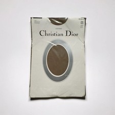 Christian Dior Ultra Sheer Leg Sandalfoot Sand Taupe M 91/2 New Unopened.