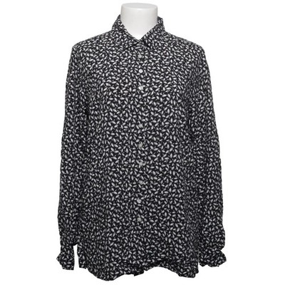 The Shirt Factory, Bluse, Größe: 40, Schwarz/Weiß, Viskose, Blumen, Damen #tEd