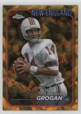 2024 Topps Chrome Sapphire Gold 27/50 Steve Grogan #132 jc3