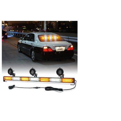 Xprite 31 Cob Emergency Strobe Traffic Advisor Light Bar W/ 21 Flash Patterns