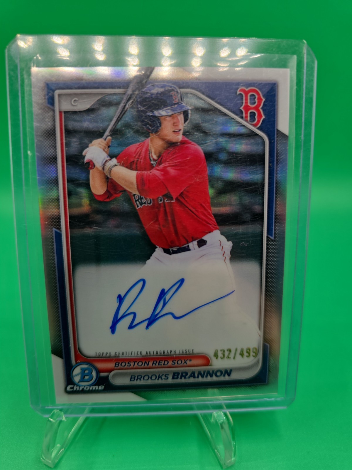 2024 Bowman Chrome - Prospect Autographs Brooks Brannon #CPA-BB Refractor...