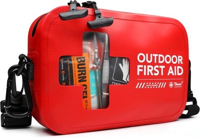152 PCS Waterproof First Aid Kit, Portable Small Boat Dry Bag Bug Out Bag, Emerg