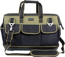 Tool Bag 20 Inch Large Tool Bag Heavy Duty W/ Waterproof Molded Base Wide Mouth