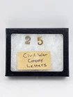 Original Civil War Kepi Cap Hat Insignia Badge Lot Numbers Letters Union Army