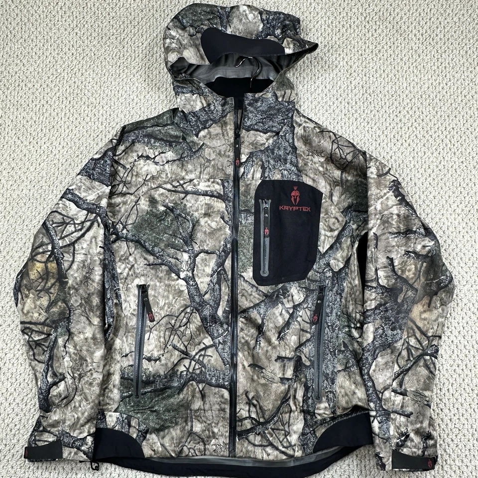 Kryptek Camo Rain Set Mens Large Dominant DNA Jacket Pants Windproof Waterproof - Image 4 of 4