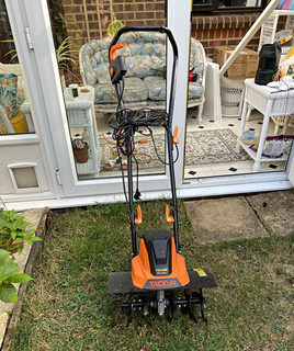 TACKLIFE Corded Electric Garden Cultivator Tiller 1500W Orange/Black