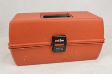 Vintage ArtBin Flambeau 8413 Orange Craft Art Supply Storage Box USA Organizer
