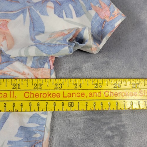 Camicia American Eagle uomo taglia L floreale hawaiana manica corta colori chiari - Foto 17 di 19