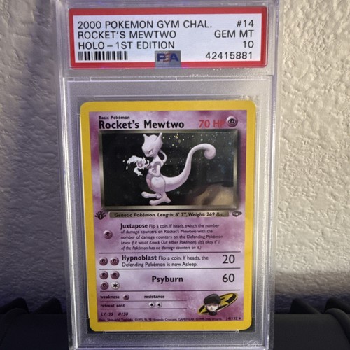 Rocket's Mewtwo (1st Edition) graded PSA 10 for sale on eBay
