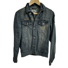 Mens Vintage Hard Rock Cafe New York Denim Jacket - Size Small