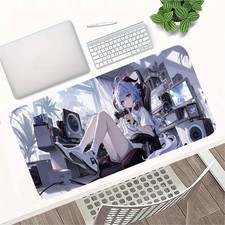 40 90cm Large Anime Gaming Mouse Pad  Desk Mat - Manga Style Non-Slip Rubber Ba