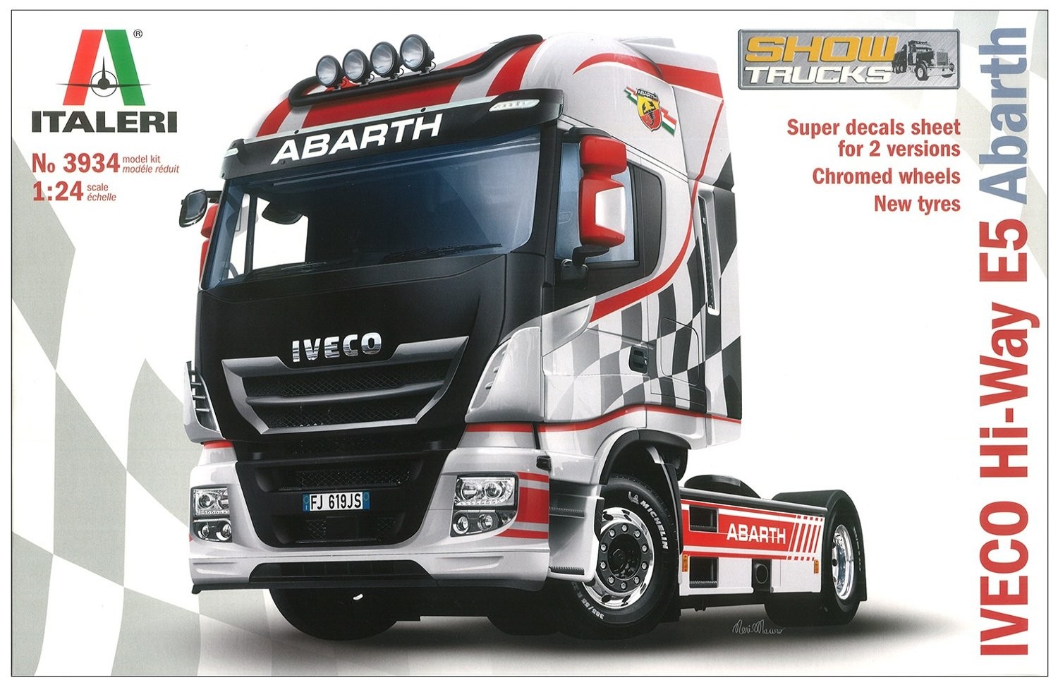 ITALERI 3934S - 1:24 Iveco HI-WY E5 ''Abarth'' , Modellbau, Bausatz, Standmodellba