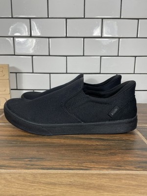 Kizik Venice Shoes Womens Size 9 Wide 2E Black Canvas Hands Free Casual Slip On