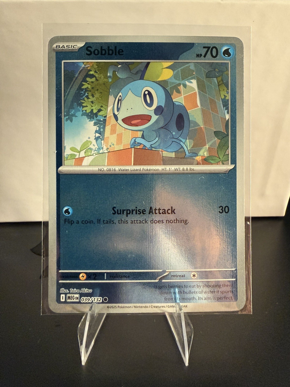 Sobble 039/132 Common reverse holo Mega Evolution Pokemon