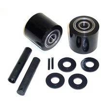 King GWK-KJ-LW KJ 2002 Load Wheel Kit for Manual Pallet Jack - Black