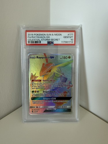 Rayquaza-GX graded PSA 10 for sale on eBay
