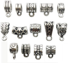 Wholesale Bulk Lots Jewelry Making Charms Mixed Smooth Tibetan Silver Metal Char