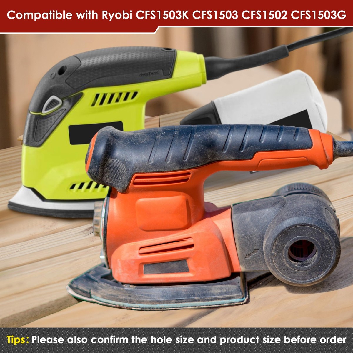 MTP Ersatzplatten 2er Set Für Ryobi Corner Cat Schleifer - ABS Kunststoff Platten