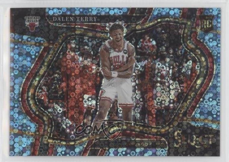 2022 Panini Select Courtside Light Blue Disco Prizm 71/99 Dalen Terry #275 f3p