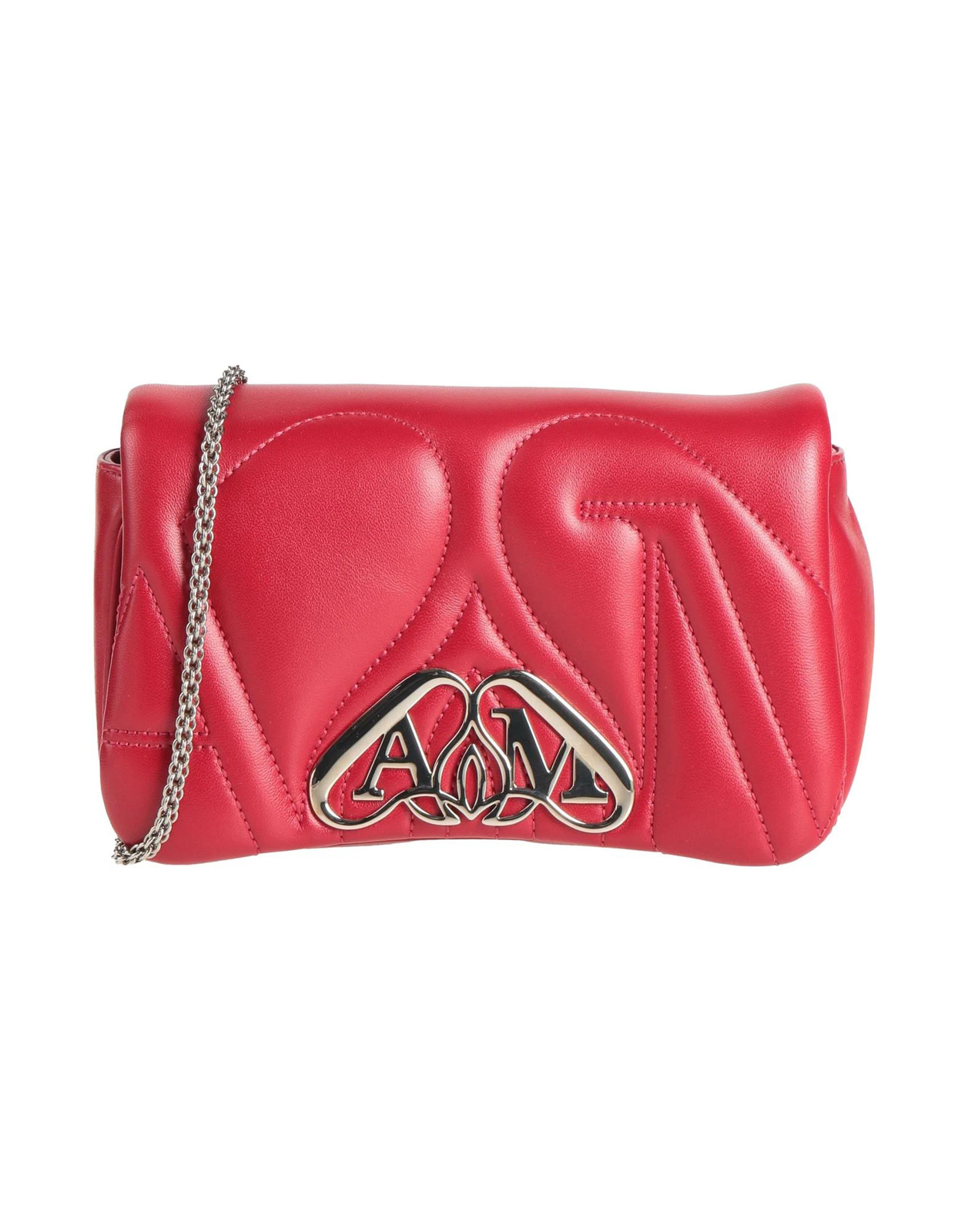 McQueen - Women - Leather Flap bag - Red