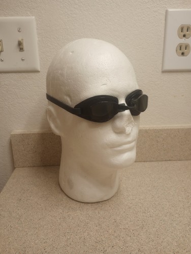 Speedo Swim Goggles Adjustable One Size Adults Tinted Lens Black Used - Picture 3 of 8