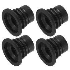 4Pcs Washing Machine Drain Pipe Seal Silicone Sealing Plug Ring 39mm Black