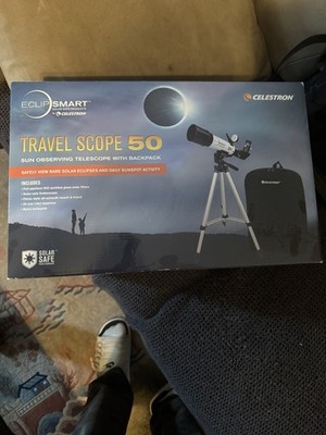 Celestron EclipSmart Travel Solar Scope 50 Refractor Telescope