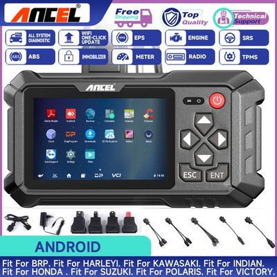 ANCEL MT500 Motorcycle All System Diagnostic Scan Tool OBD2 Scanner ABS TPMS Oil