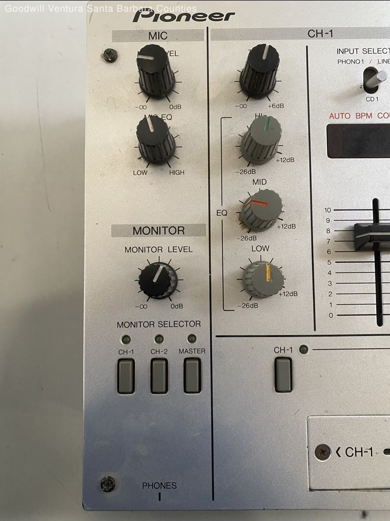 Pioneer DJ Mixer DJM-300-S - Parts or Repair | eBay