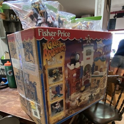 Fisher-Price Great Adventures Wild Western Town Playset w/ Figures MPN 2197 1996
