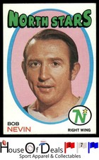 1971-72 Topps #44 Bob Nevin Minnesota North Stars NHL Hockey Card