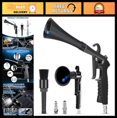 #ad #ad High Pressure Car Cleaning Gun Interior Detailing Air Blower Tool Quick Dirt $70.99